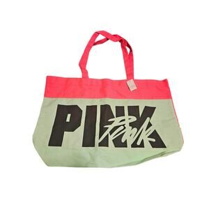 Large Love Pink Tote New With Tags Pink/Mint/Black- Victoria's Secret